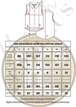Müslin Hakim Yaka Sıfır Kol Gömlek -1090