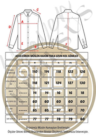 Müslin Hakim Yaka Uzun Kol Gömle- 4050