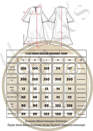 Müslin Saranda Tunik -1120