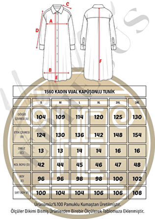 Vual Kapüşonlu Tunik -1560