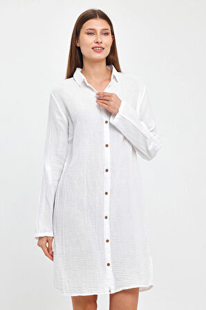 Müslin Yakalı Tunik -1060