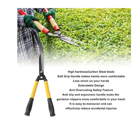 Çim Çit Kesme Dal Budama Çimen Makası 55 CM