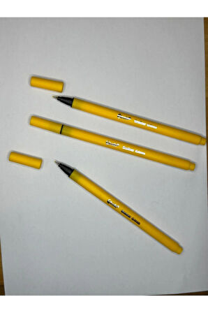 Fineliner 0,4 mm Keçeli Kalem (2 Adet Sarı+ 2 Adet Mavi) 4 Adet