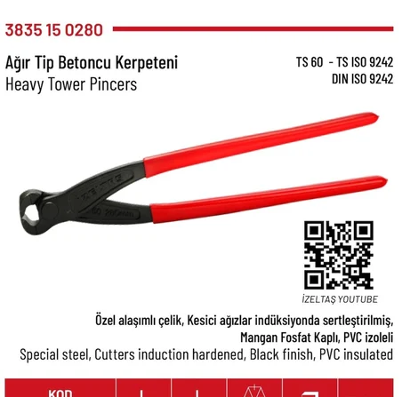 Ağır Tip Betoncu Kerpeteni 280mm