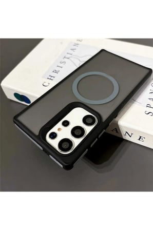 Samsung Galaxy S23 ULTRA Magsafe Wireless Destekli Sararmaz Mat Soft Dokulu Renkli Telefon Kılıfı
