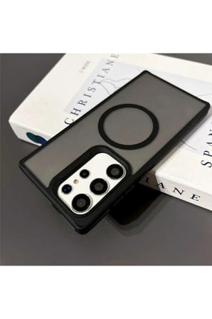Samsung Galaxy S23 ULTRA Magsafe Wireless Destekli Sararmaz Mat Soft Dokulu Renkli Telefon Kılıfı