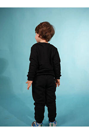 Hun İmpartorluğu Legolu %100 Pamuklu  Siyah Çocuk Eşofman Takımı