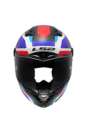 THUNDER KARBON GP AERO RAUTE MAVİ-KIRMIZI KASK