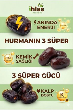 Yaş Hurma İran 550-620 Gr Premium Taze Ramazan Hurması Doğal Kutu