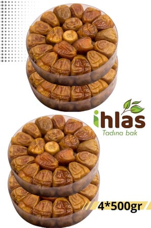 Medine Yaş Hurma 2 Kg (4×500g) - Premium Sukkari Yumuşak Taze Hurma