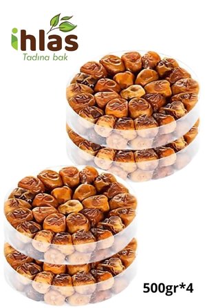 Medine Yaş Hurma 2 Kg (4×500g) - Premium Sukkari Yumuşak Taze Hurma