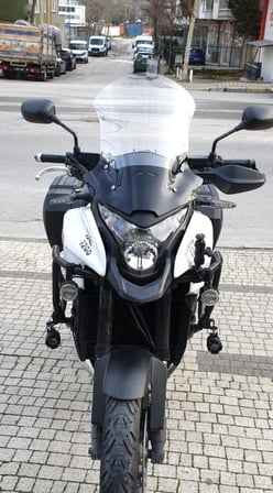 MOTOCAM Honda VFR 1200 Ön Cam 2012-2015 Model 50cm Şeffaf Renkli 4mm