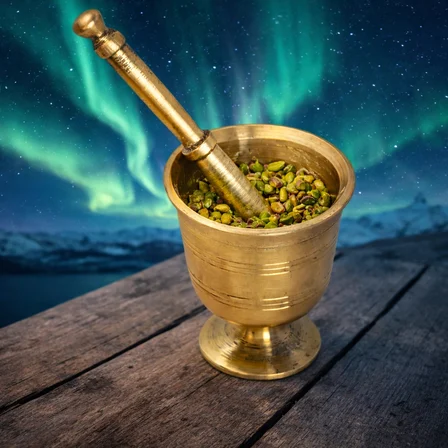 Copper Empire %100 Saf Tunç Havan ve Tokmak Seti 760 gr Havan + 260 gr Tokmak El Yapımı Baharat Ezici