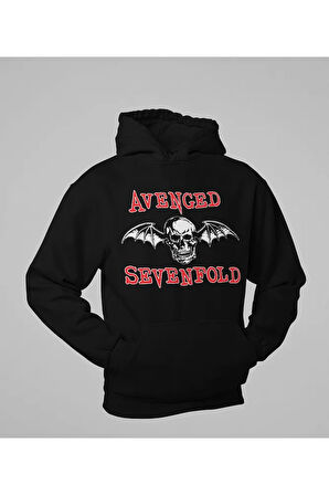 Avenged Sevenfold Baskılı Unisex Oversize Rock Metal Hoodie