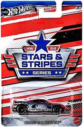 Hot Wheels Stars Stripes Series 2020 Corvette HBW66