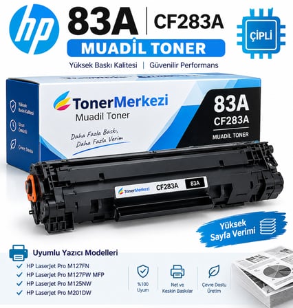 Hp 83A / CF283A Muadil Toneri/ M201 / M125 / M225 / M127