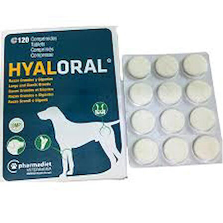 Hyaloral Tablet Köpek ve Kedi Eklemm Destekleyici 120 Adet