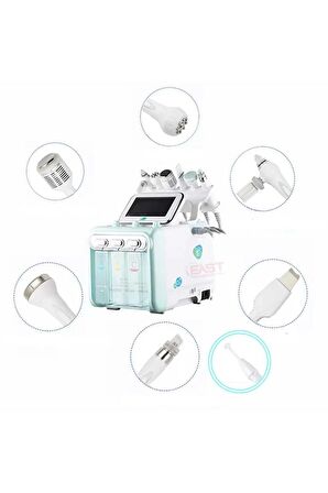 Hydrafacial 8 in 1 Led maskeli + Yüksek Frekans ( High Frekans ) Cilt Bakım Cihazı Büyük Motor