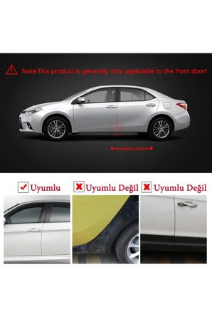 Otomobil Araba Kapı Koruma Kenar Köşe Koruyucu Çarpma Çizilme Önleyici 2 Adet