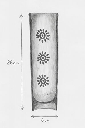 Dekoratif Seramik Tütsülük / Ceramic Incense Holder - Güneş Desenli & Estetik Tasarım