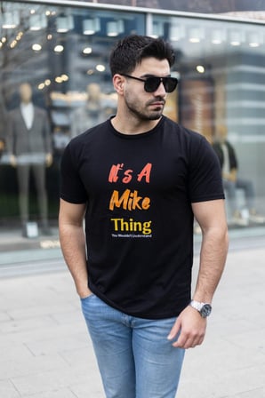 buğrahayalin Erkek It Is A Mike Thing Baskılı Erkek T-shirt