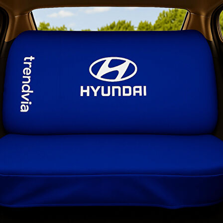 Mavi Renk Penye Araç Koltuk Kılıfı – Hyundai Logolu Ön Arka Takım