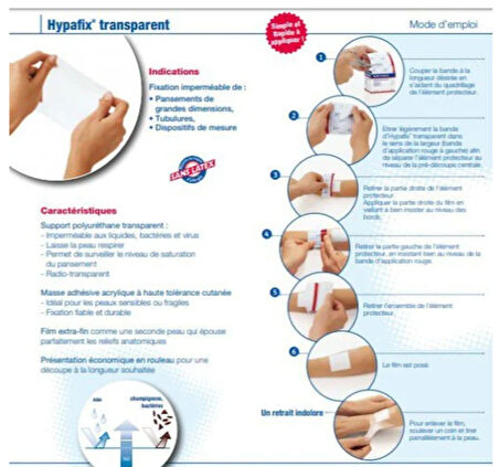 Hypafix Hipoalerjenik Şerit Flaster Sargı Tutucu Bant 10 CM x 10 M 3 Adet