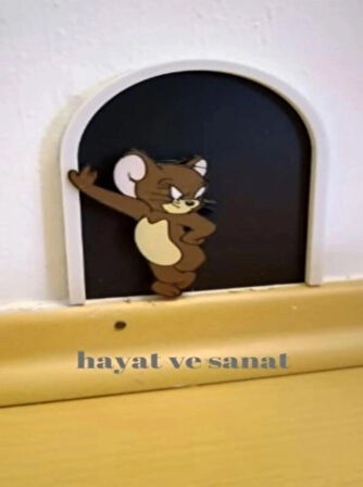 Tom ve Jerry Dekoratif Duvar Deliği