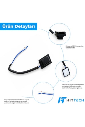 Kia Sportage Uyumlu Ön Sol Dış Kapı Kolu Dokunmatik Switch Düğmesi Anahtarı Eller Serbest Butonu OEM 2651D9710