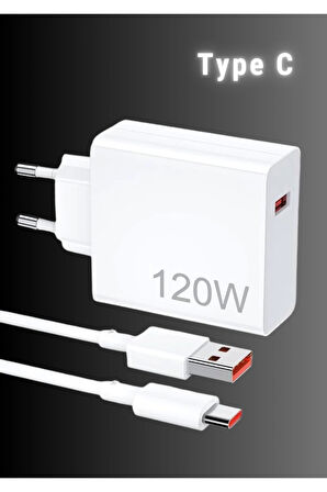 Galaxy Serisi Uyumlu 120 Watt Type C Hızlı Şarj Aleti