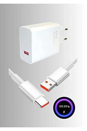 Samsung Galaxy Note 20 Ultra Uyumlu 67 Watt Type C Hızlı Şarj Cihazı