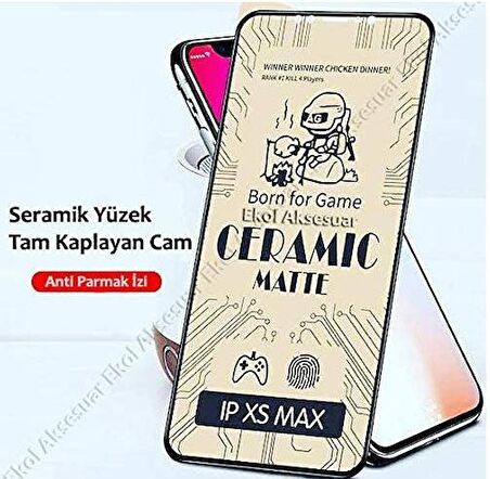 Apple iPhone 11 Mat Seramik Parmak izi Bırakmayan Nano 9D Ekranı Tam Kaplayan Kavisli Kırılmaz Cam İnce Esnek Ekran Koruyucu iPhone 11 (Anti Parmak İzi)