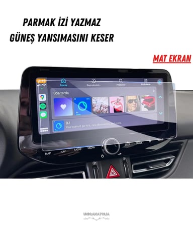 Hyundai i30 2025-2026 Navigasyon ve Multimedya Uyumlu Mat Ekran Koruyucu