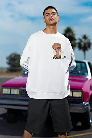 Özel Tasarım Baskılı Unisex Oversize Sweatshirt