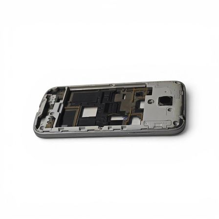 Samsung i9190 Kasa Samsung Galaxy S4 Mini Gri Renk Orta Kasa Çıtalı on off Ses tuş Kamera Lens