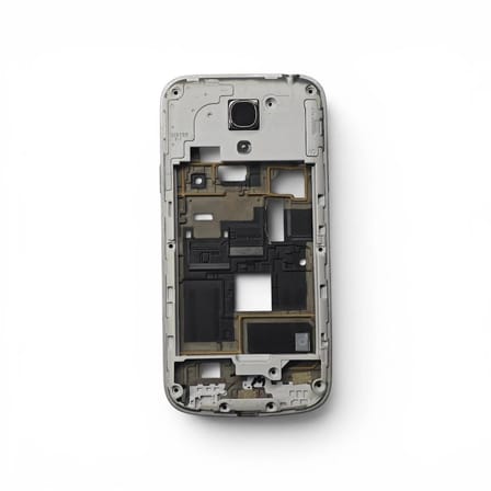 Samsung i9190 Kasa Samsung Galaxy S4 Mini Gri Renk Orta Kasa Çıtalı on off Ses tuş Kamera Lens