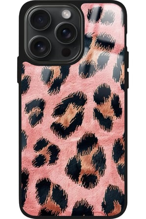 Apple iPhone 11 Pro Max Uyumlu Pembe Leopar Tasarımlı Parlak Silikon Kılıf