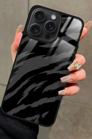 Apple iPhone 11 Pro Max Uyumlu Zebra Tasarımlı Parlak Silikon Kılıf