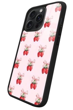 Apple iPhone 11 Pro Max Uyumlu Kiraz Tasarımlı Parlak Silikon Kılıf