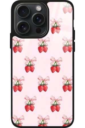 Apple iPhone 11 Pro Max Uyumlu Kiraz Tasarımlı Parlak Silikon Kılıf