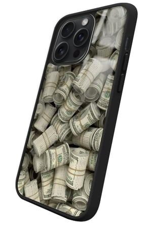 Apple iPhone 11 Pro Max Uyumlu Money Tasarımlı Parlak Silikon Kılıf