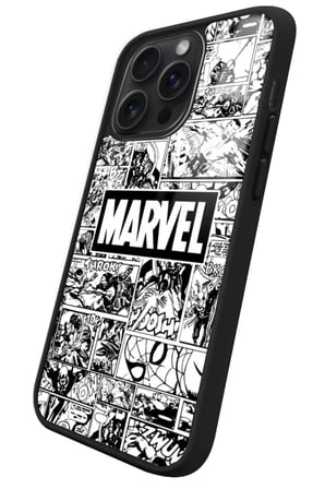 Apple iPhone 11 Pro Max Uyumlu Marvel Tasarımlı Parlak Silikon Kılıf