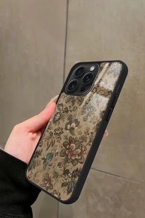 Apple iPhone 11 Pro Max Uyumlu Renkli Çiçek Tasarımlı Parlak Silikon Kılıf
