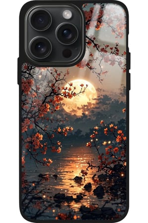 Apple iPhone 11 Pro Uyumlu Van Gogh Kırmızı Ağaç Tablo Tasarımlı Parlak Silikon Kılıf