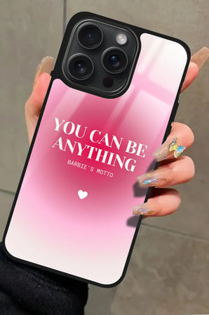 Apple iPhone 11 Pro Uyumlu Barbies Motto Yazılı Parlak Silikon Kılıf