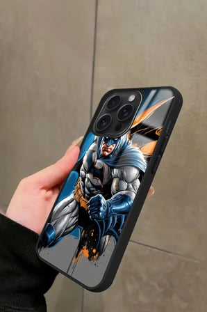 Apple iPhone 11 Pro Uyumlu Batman Tasarımlı Parlak Silikon Kılıf