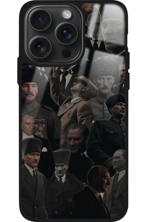 Apple iPhone 11 Pro Uyumlu Atatürk Poster Tasarımlı Parlak Silikon Kılıf