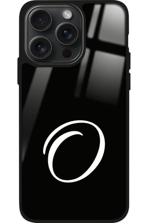 Apple iPhone 11 Pro Uyumlu O Harfi Yazılı Parlak Silikon Kılıf