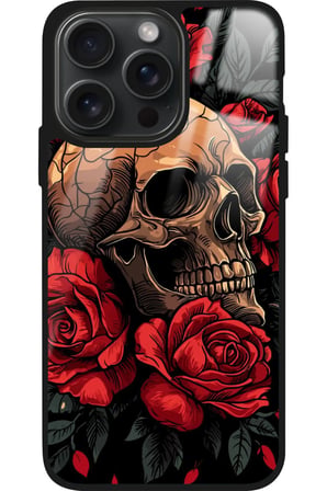 Apple iPhone 12 Pro Max Uyumlu Kurukafa Posteri Tasarımlı Parlak Silikon Kılıf