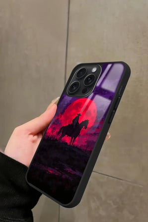 Apple iPhone 12 Pro Max Uyumlu  RDR2 Tasarımlı Parlak Silikon Kılıf